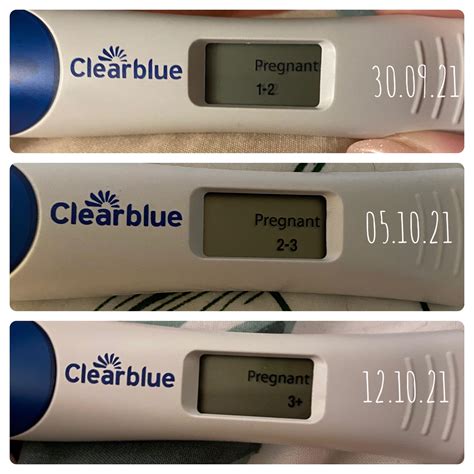 clear blue weeks indicator hcg levels